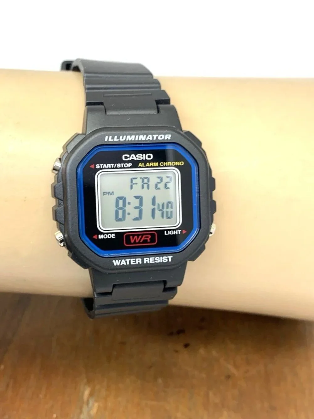 Casio Women's Watch LA20WH Quartz Digital Petite 30mm Black Resin Strap 3284